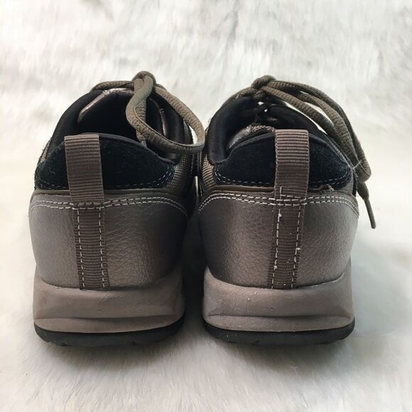 Easy Spirit JumpStarts Metallic & Black Suede Rocker Leather Lace- up Sneaker 6 - Picture 5 of 7